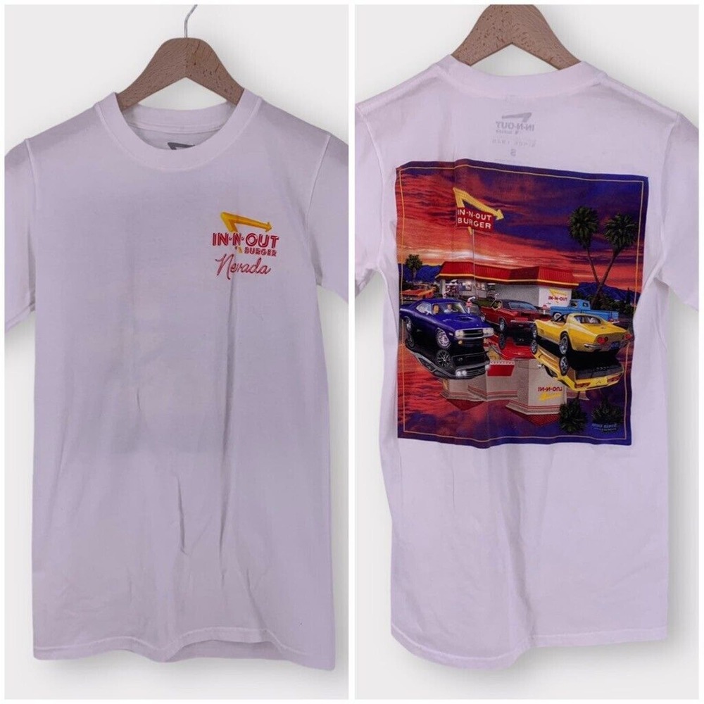 In-N-Out Burger Nevada Golden Hour Muscle Car T-Shirt S